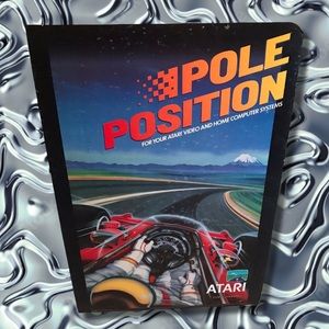Atari Pole Position Arcade Video Game Marquee Sign Header Wall Art Decor Poster